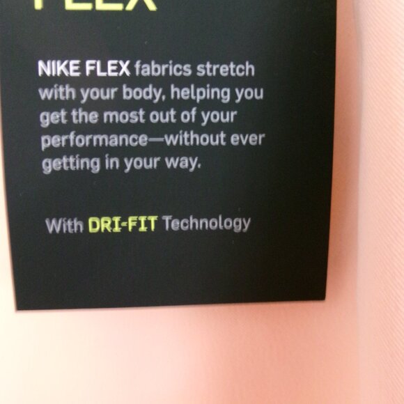 New Nike FLEX Dri-Fit Peach Shorts S Light Orange Mid-Rise 5" Inseam NWT - Picture 3 of 11